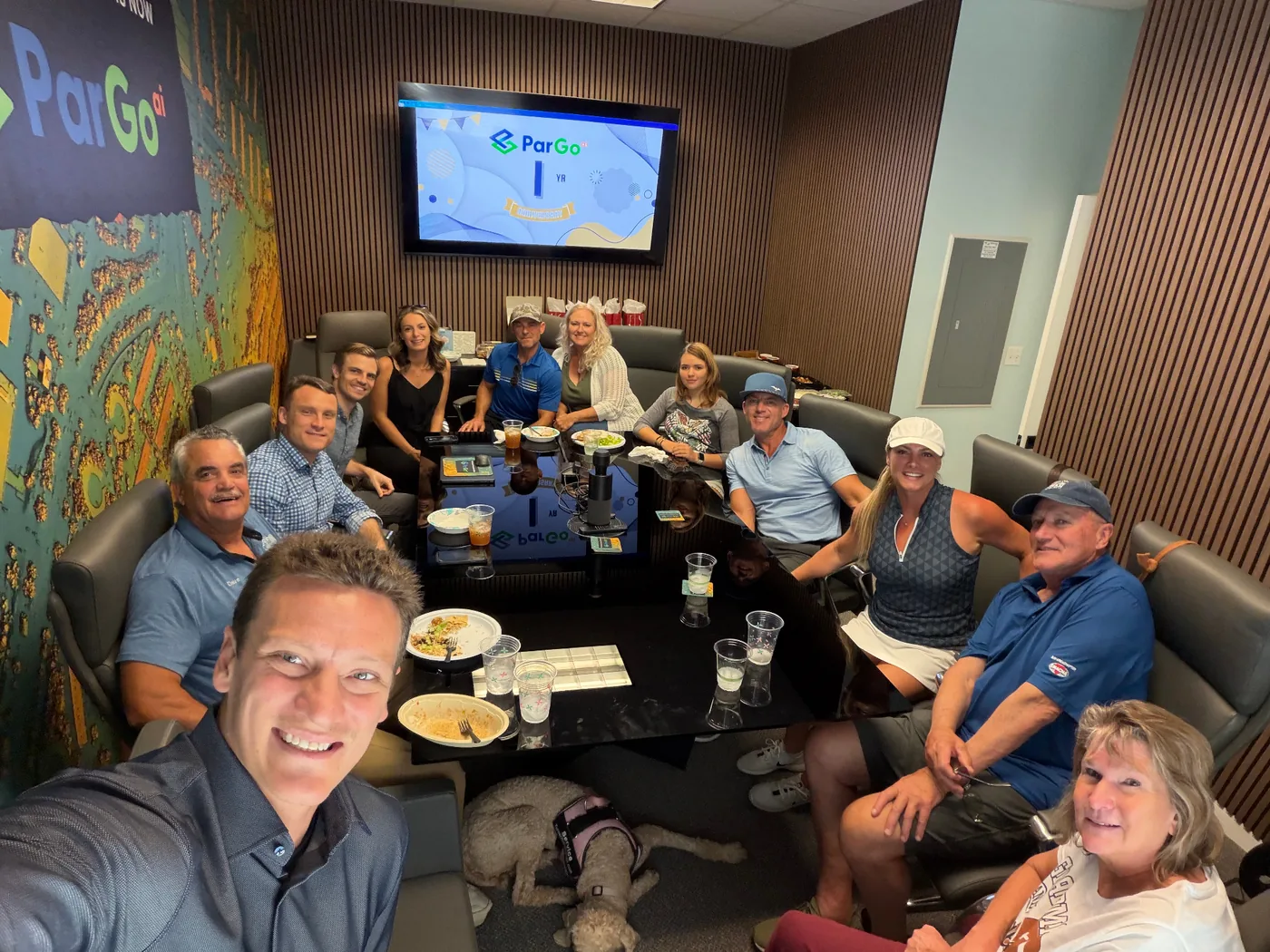 Celebrating a ParGo AI anniversary with the team
